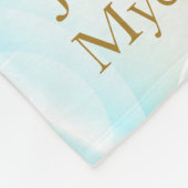 Onze babyjongen - Blauw Fleece Deken (Hoek)