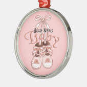 Onze babymeisjesschoenen metalen ornament (Links)
