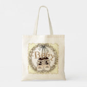 Onze babymeisjesschoenen tote bag (Achterkant)