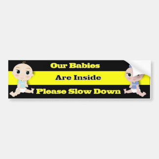 Onze baby's zijn binnen! bumpersticker