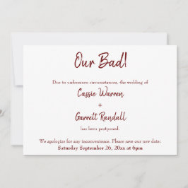 Onze Bad Bourgogne heeft de huwelijksaankondiging Kaart