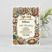 Onze Beach Seafood parel oester gebraden 30e verja Kaart (Staand voorkant)