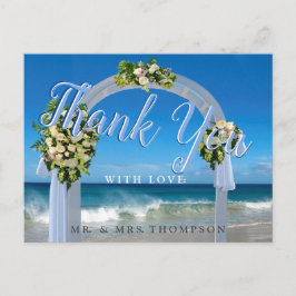 Onze Beach Weddenschap Bedankt Briefkaart