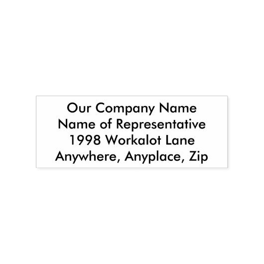 Onze bedrijfsnaam, adresinformatie Hout Rubberstempel (Afrduk)