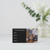 ONZE BEDRIJFSROCKS: STONES, PENCIL, CARDS VISITEKAARTJE (Staand voorkant)