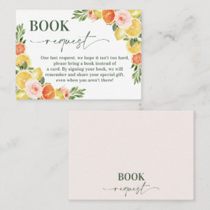 Onze belangrijkste knijpen Baby shower boek verzoe Visitekaartje