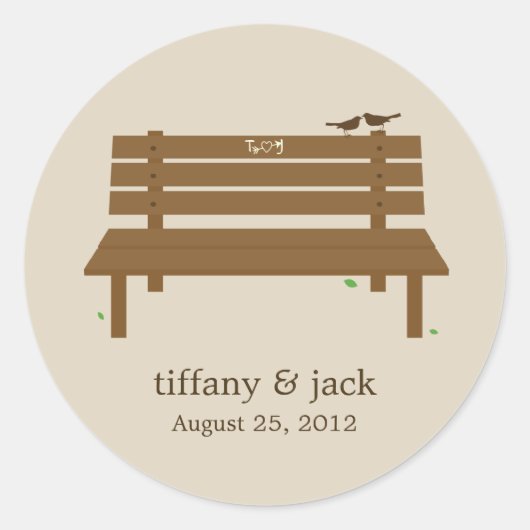 Onze Bench Favor Sticker (Voorkant)