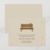 Onze Bench Weddenschapskaart Informatiekaartje (Voorkant / Achterkant)