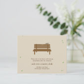 Onze Bench Weddenschapskaart Informatiekaartje (Staand voorkant)