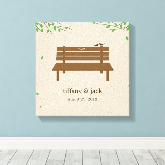 Onze Bench Wrapped Canvas Art (Insitu (Houten vloer))