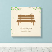Onze Bench Wrapped Canvas Art Afdruk (Insitu (Houten vloer))