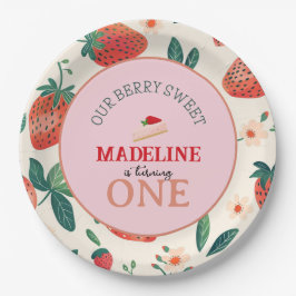 Onze Berry Sweet Verjaardag Papieren Bordje