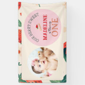 Onze Berry Sweet verjaardagsbanner Spandoek (Verticaal)