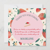 Onze Berry Sweet verjaardagsbericht Bedankkaart (Voorkant)