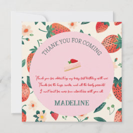 Onze Berry Sweet verjaardagsbericht Bedankkaart