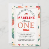Onze Berry Sweet verjaardagsuitnodiging Kaart (Voorkant)