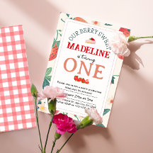 Onze Berry Sweet verjaardagsuitnodiging