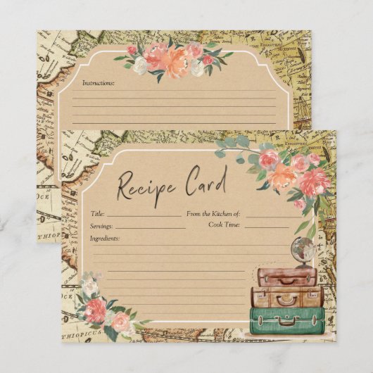 Onze beste Adventure Recept Kaart (Voorkant / Achterkant)