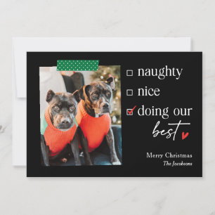 Onze Beste BEWERKBARE KLEUR Kerst Vakantiekaart Feestdagenkaart