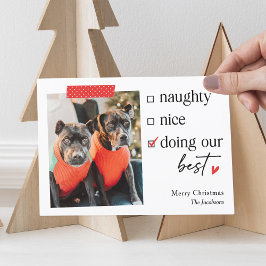 Onze Beste BEWERKBARE KLEUR Kerst Vakantiekaart Feestdagenkaart