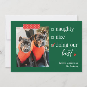 Onze Beste BEWERKBARE KLEUR Kerst Vakantiekaart Feestdagenkaart