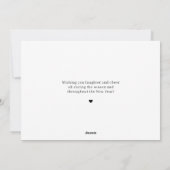 Onze beste bewerkbare kleur kerstkaart voor de fee (Achterkant)