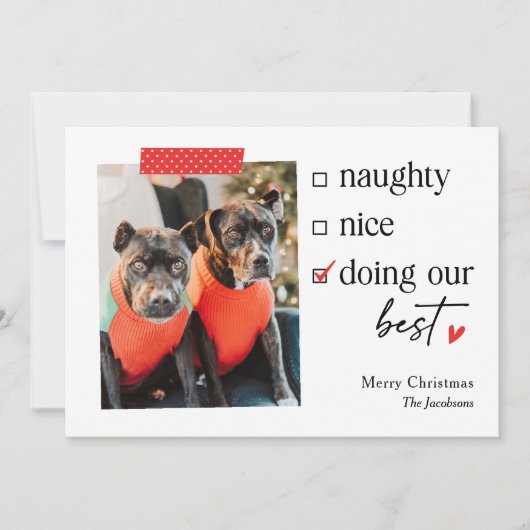 Onze beste bewerkbare kleur kerstkaart voor de fee (Voorkant)