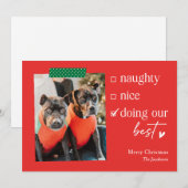 Onze Beste BEWERKBARE KLEUR Kerstvakantiekaart Feestdagenkaart (Voorkant / Achterkant)