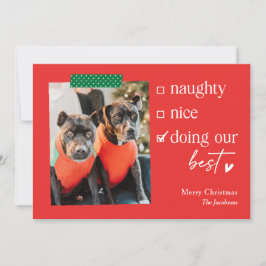Onze Beste BEWERKBARE KLEUR Kerstvakantiekaart Feestdagenkaart