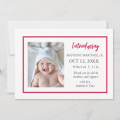 Onze beste cadeau ooit Baby geboorte Aankondiging (Achterkant)