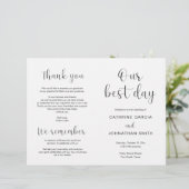 Onze beste dag, Modern Wedding Foldable Programma (Staand voorkant)