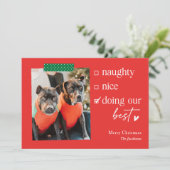 Onze beste EDITABLE COLOR kerstfeestkaart Feestdagenkaart (Staand voorkant)