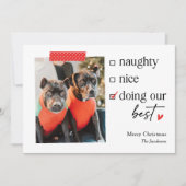 Onze beste EDITABLE COLOR kerstfeestkaart Feestdagenkaart (Voorkant)