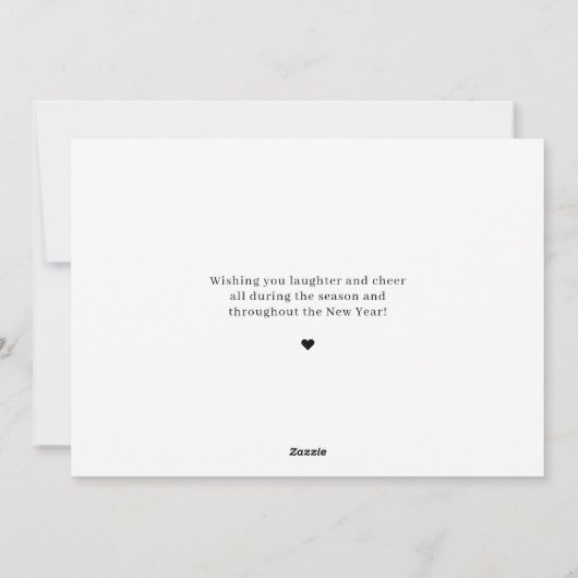 Onze beste EDITABLE COLOR kerstfeestkaart Feestdagenkaart (Achterkant)