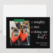 Onze beste EDITABLE COLOR kerstfeestkaart Feestdagenkaart (Voorkant / Achterkant)