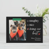 Onze beste EDITABLE COLOR kerstfeestkaart Feestdagenkaart (Staand voorkant)