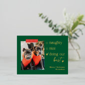 Onze beste Folie feestdag Briefkaart kerstkaart (Staand Voorkant)