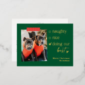 Onze beste Folie feestdag Briefkaart kerstkaart (Voorkant / Achterkant)