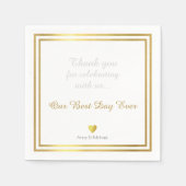 Onze beste trouwdag ooit servetten (Voorkant)