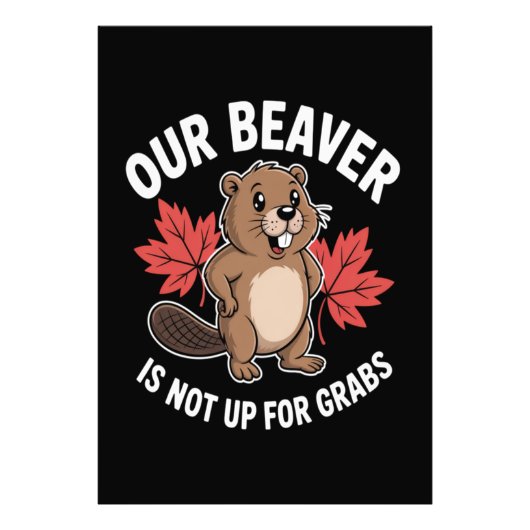 Onze Bever Is Niet Te Koop Foto Afdruk (Voorkant)