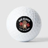 Onze Bever Is Niet Te Koop Golfballen (Voorkant)