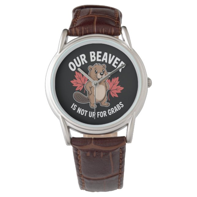 Onze Bever Is Niet Te Koop Horloge (Voorkant)