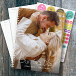 Onze Big Day Photo Wedding Planner<br><div class="desc">De planner van de bruiloft met uw favoriete foto op de voorzijde - gepersonaliseerd met uw details in het kerkschrift. De plank bevat maandelijkse en wekelijkse lay-outs,  12 maanden,  60 pagina's met gelamineerde zachte bekleding voor en achter.</div>