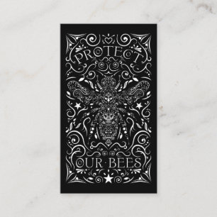 onze bijen beschermen visitekaartje