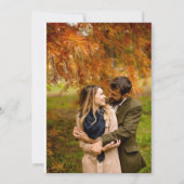 Onze Bohemian Elopement Aankondiging (Achterkant)