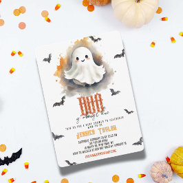 Onze Boo bijna uitgerekende spook Halloween babybo Kaart