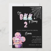 Onze Boo draait 2 Halloween Verjaardag Uitnodiging (Voorkant)