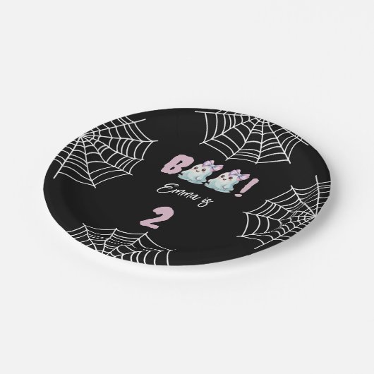 Onze Boo is het draaien van 2 Verjaardagspartij Pa Papieren Bordje (Gekanteld)