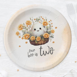 Onze Boo is Twee Geesten Verjaardag Papieren Bordje