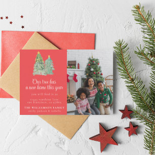 Onze boom heeft een nieuwe thuis familie kerst Kaa Kaart